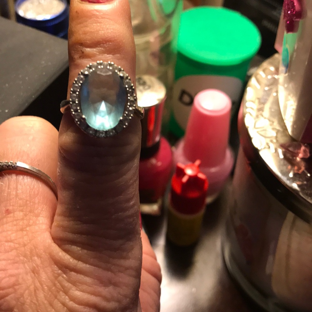 Sterling silver blue topaz